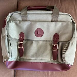 Green and Brown Shoulder Bag